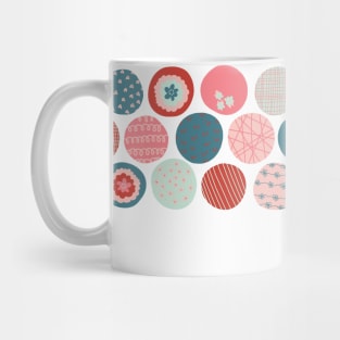 Doodle Circle Stripes Mug